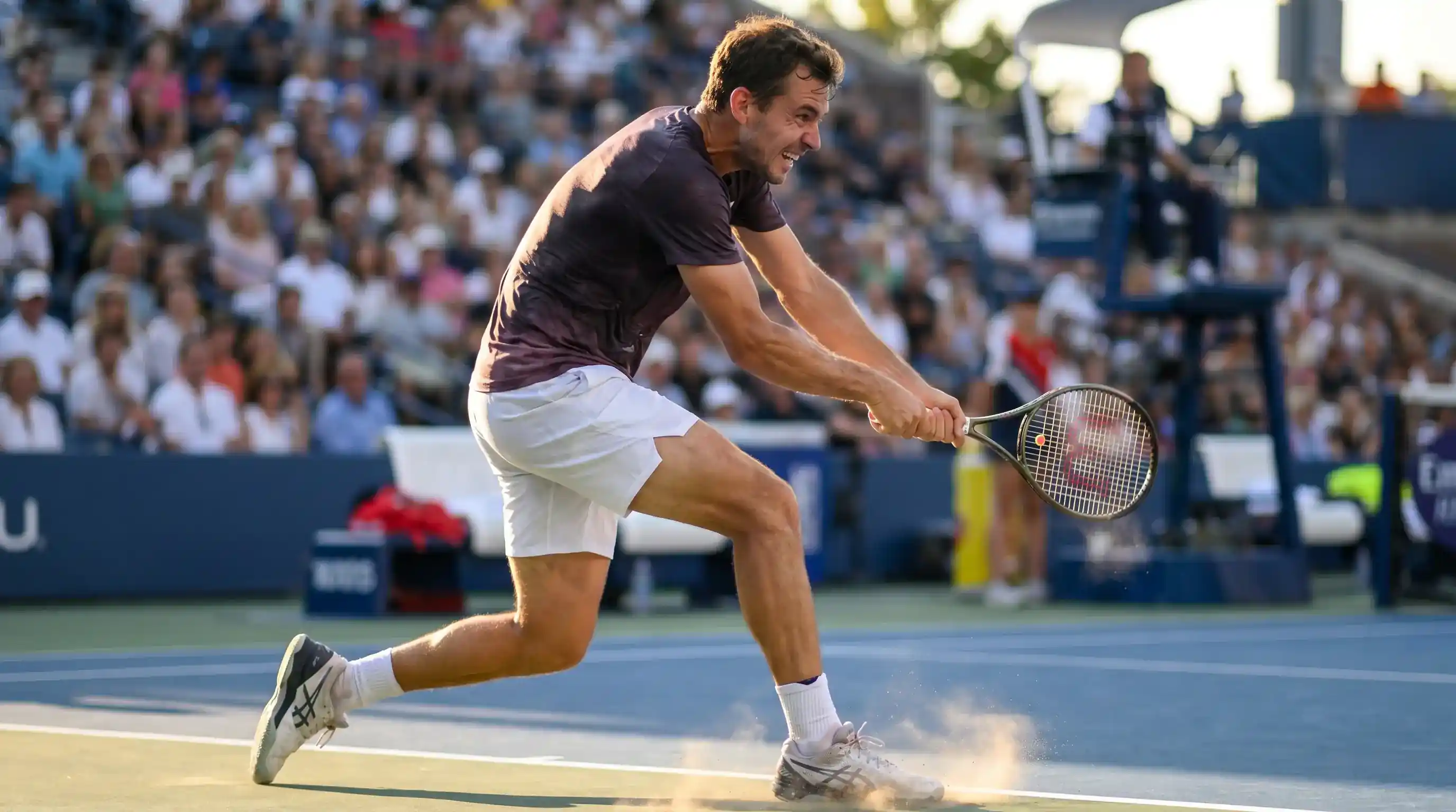 Мъжко тенис разиграване от основната линия на ATP мач