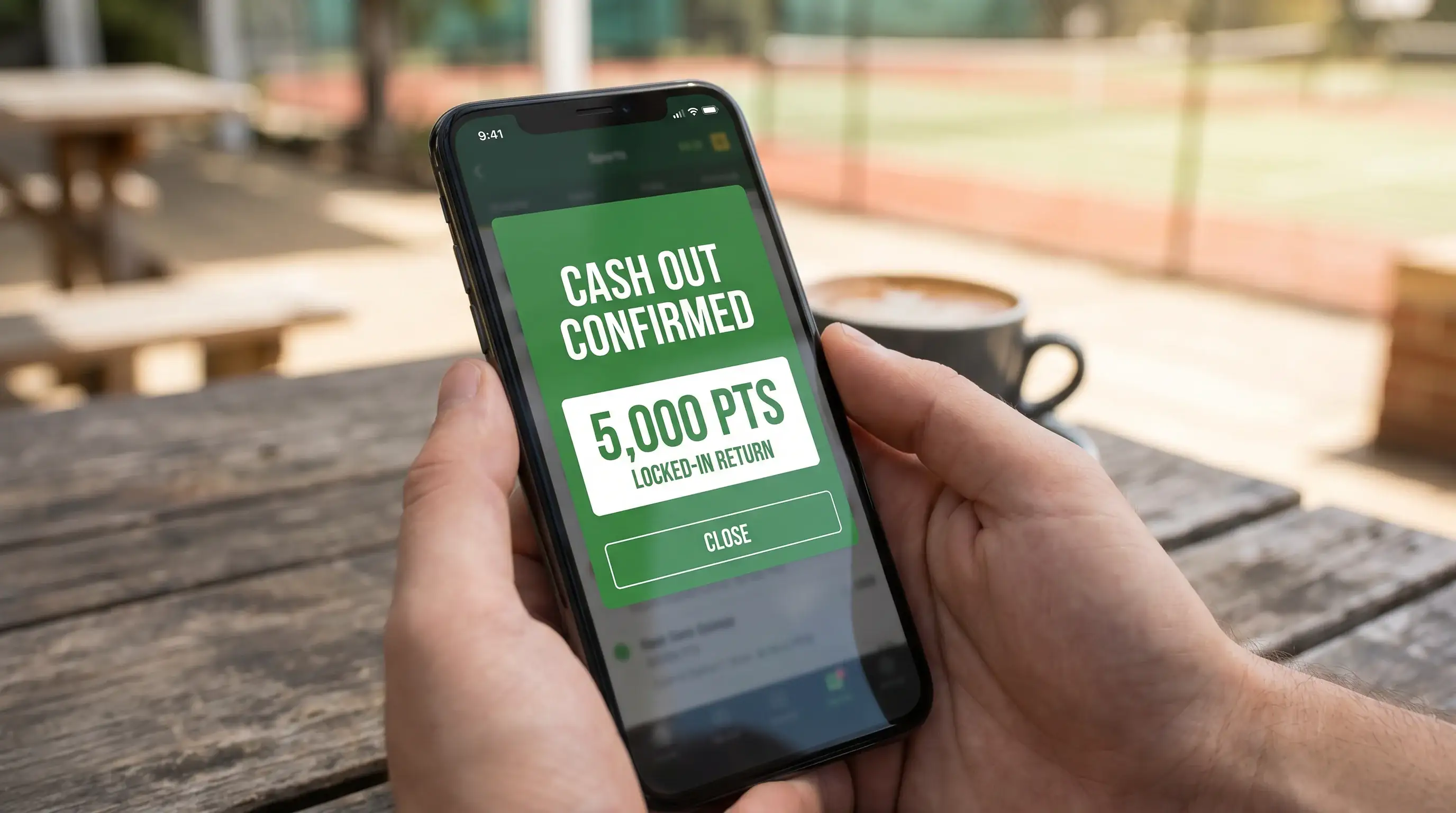 Заключване на печалба чрез cash out при тенис залог